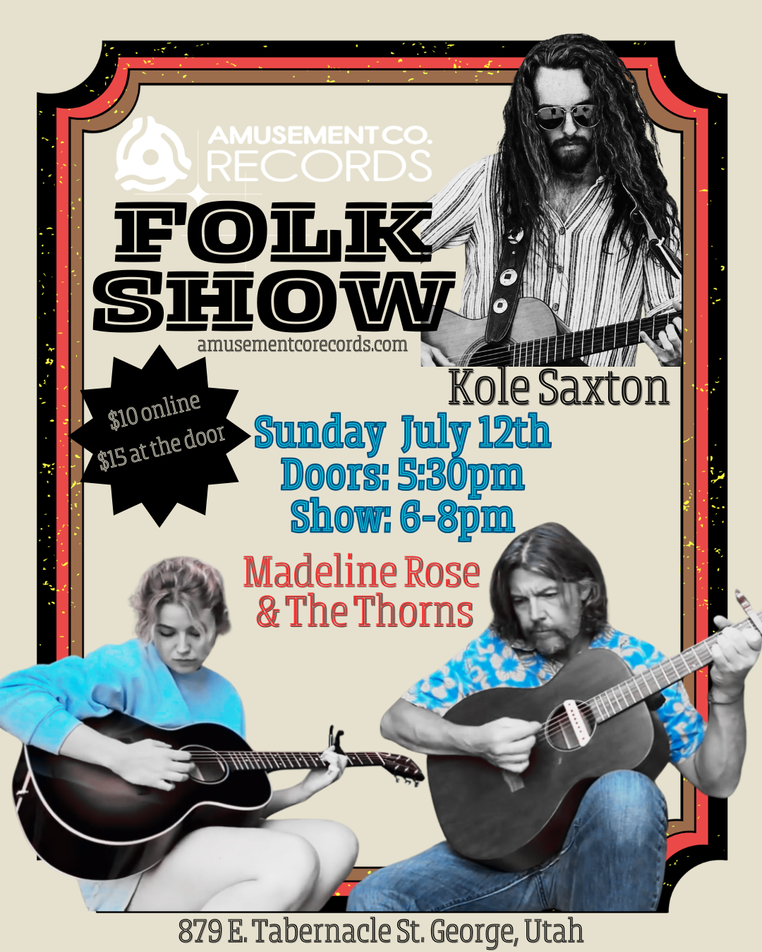 July Folk Show flyer