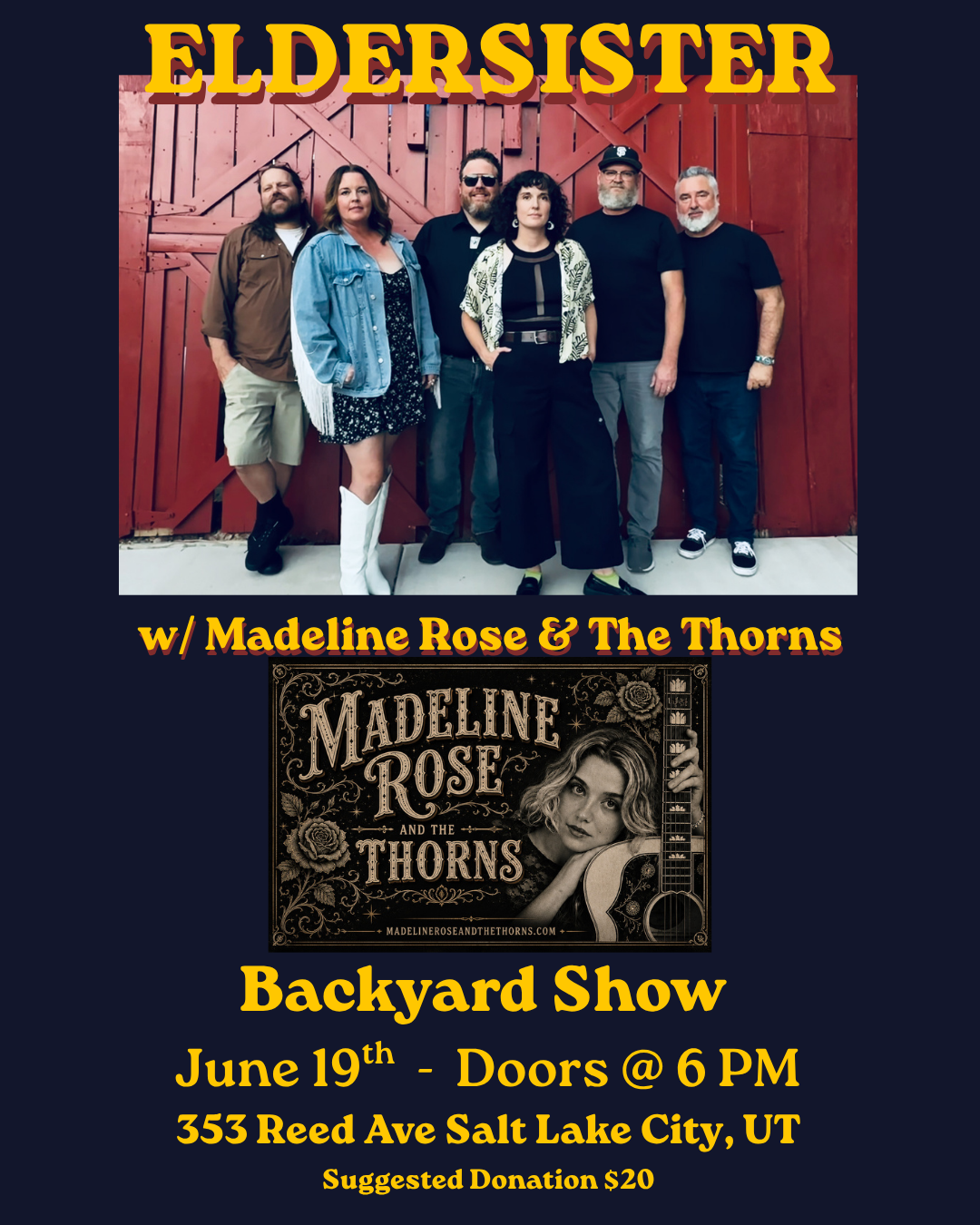 Eldersister @ Backyard (SLC) flyer