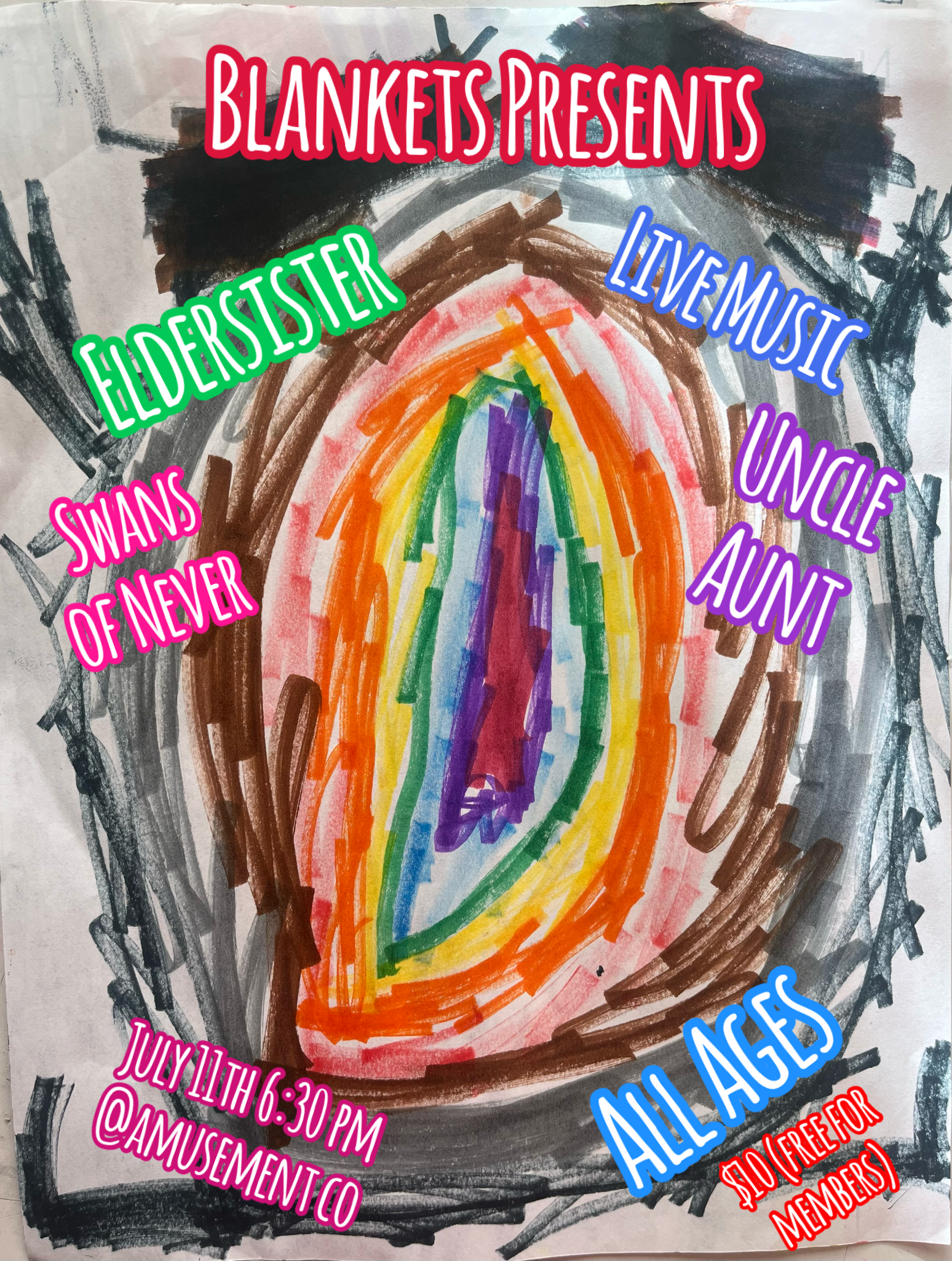 Blankets Presents: Eldersister flyer
