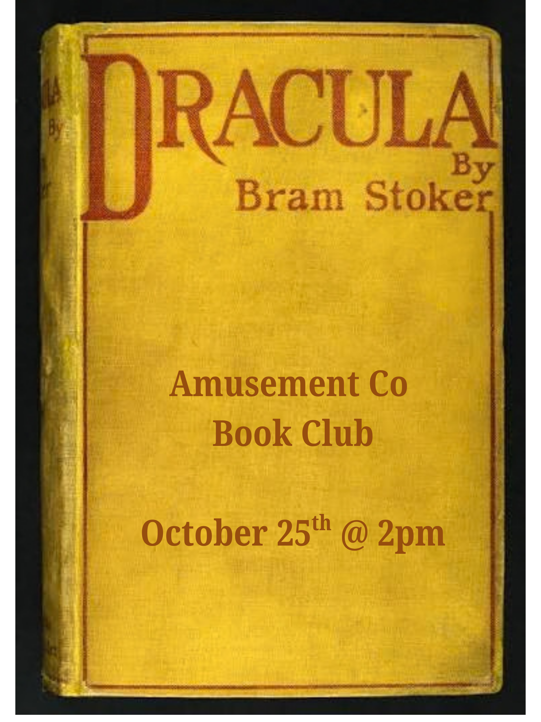 October Book Club flyer