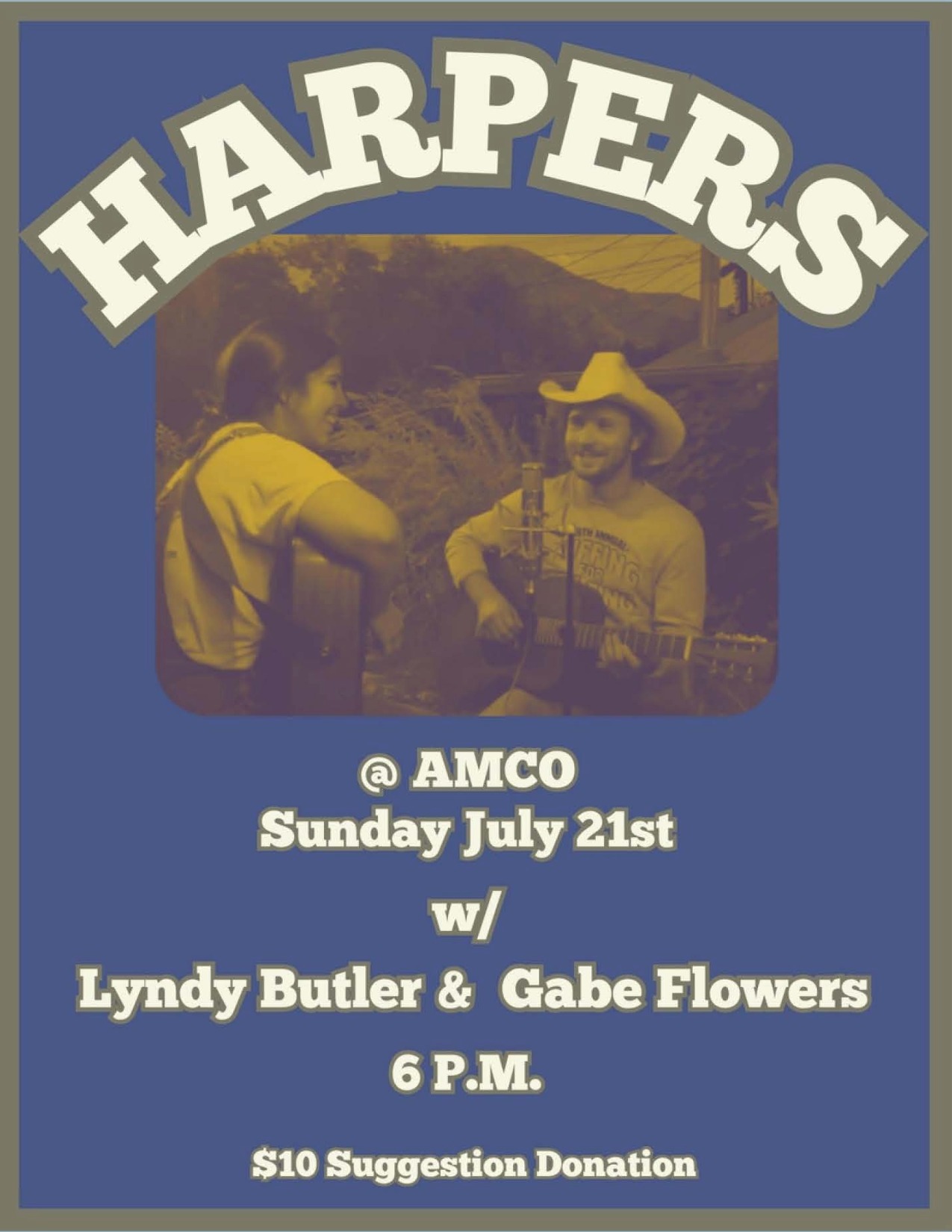 Harpers w/ Lyndy Butler & Gabe Flowers flyer