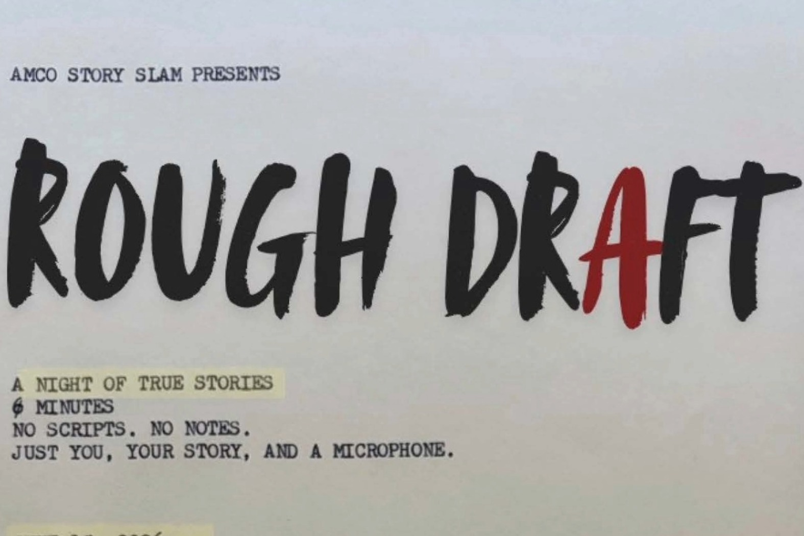 Story Slam: Rough Draft
